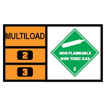 (image for) MULTILOAD (of class 2.2 gases)